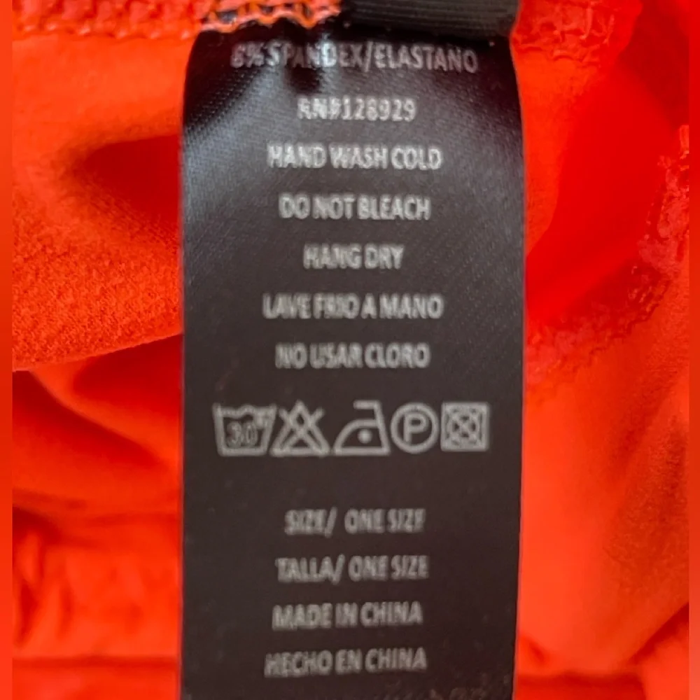 New Mix Buttery Biker Shorts - OS‎ - Neon Orange - Picture 5 of 7
